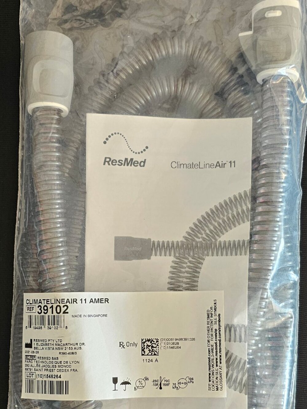 NEW ClimateLineAir 11 Heated Tubing for Air11 Devices Ref 39102 Sealed